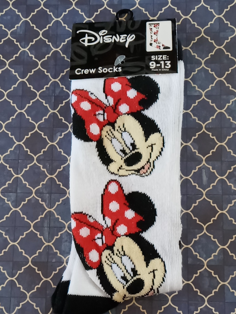 NWT Minnie Mouse Crew Socks